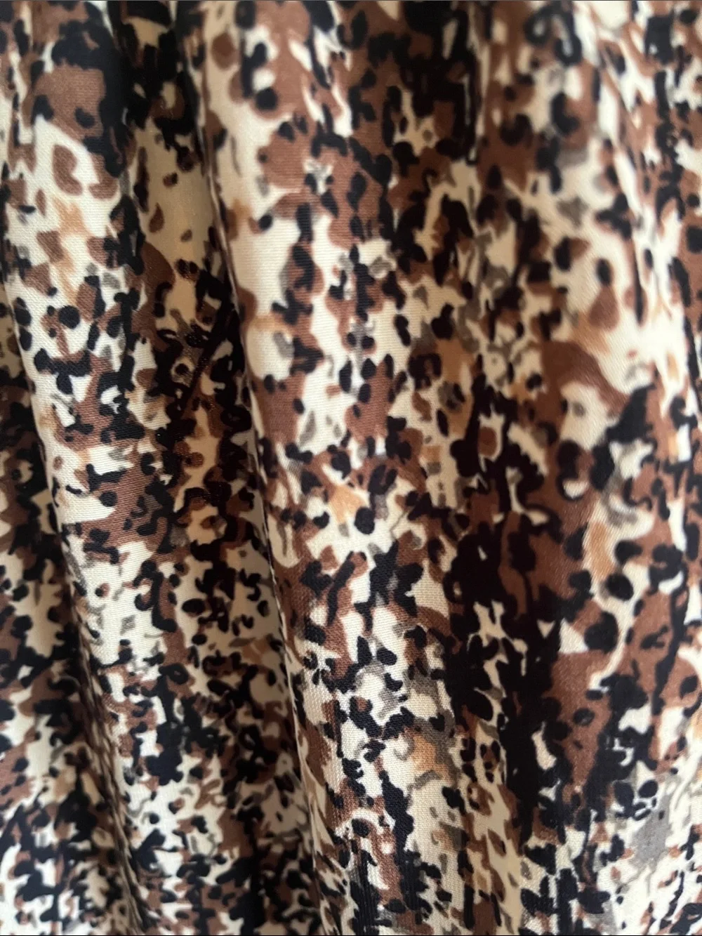 Blair Brown and Cream Speckled Midi Skirt